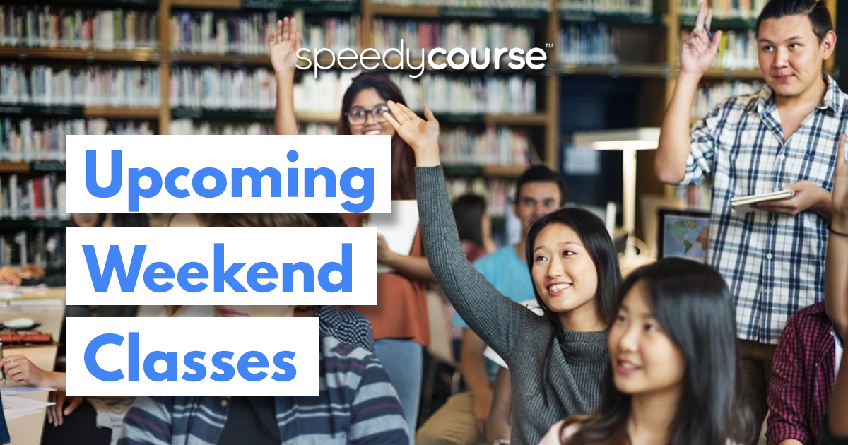 Upcoming Weekend Classes - SpeedyCourse Philippines | Blog